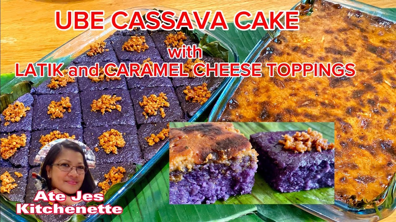 CASSAVA CAKE RECIPE | Super Sarap, UBE FLAVOUR at may Dalawang toppings