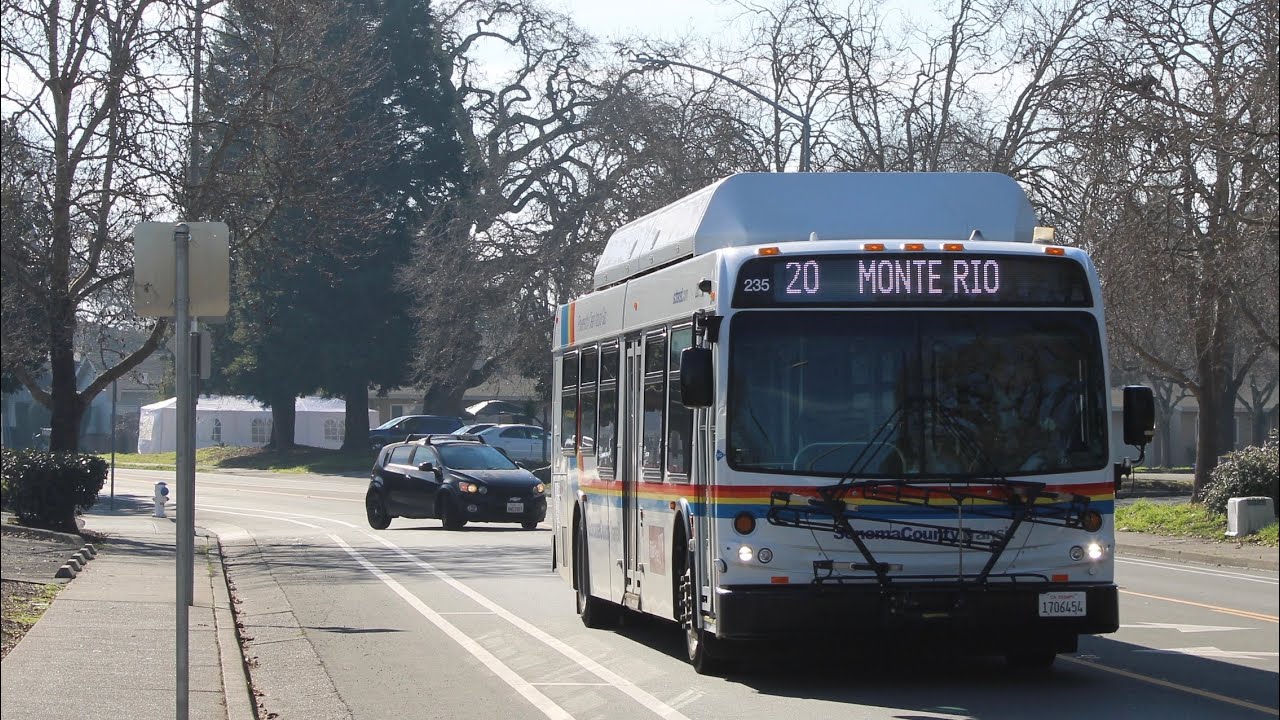 Rare and accurate Sonoma County Transit Buses around Sonoma County. 