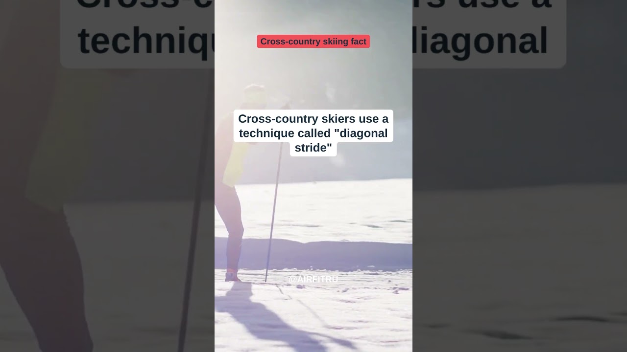 Unlocking the Diagonal Stride: Technique Secrets of Cross-Country Skiing #sportfacts