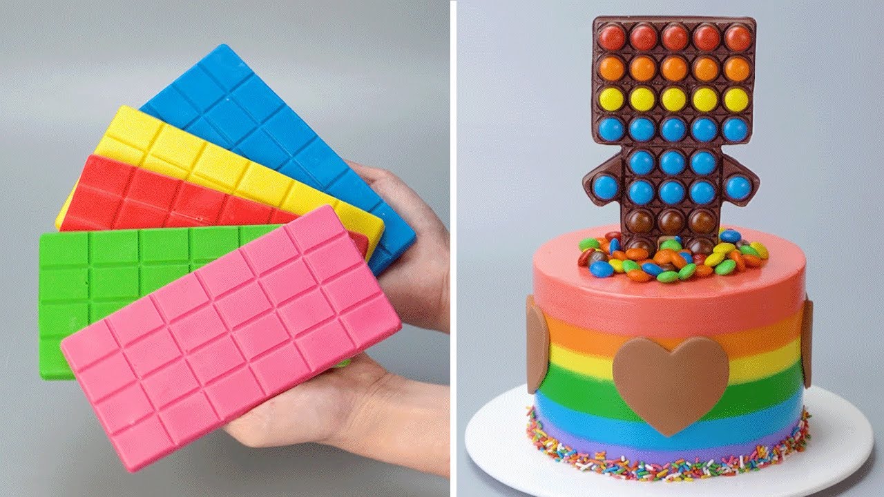 Amazing Rainbow Cake Decorating Tutorials | So Yummy Chocolate Cake Decoration Idea