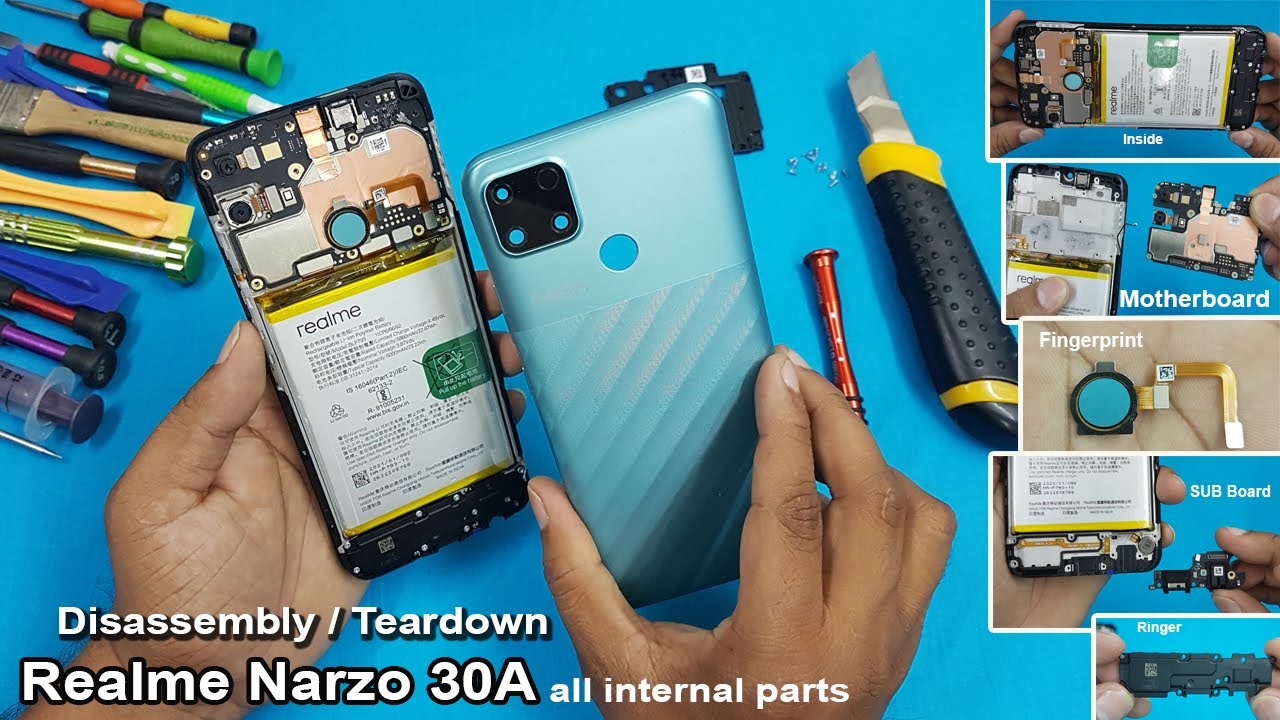 Realme Narzo 30A Disassembly / Teardown || How to Open Realme Narzo 30A | all Internal Parts