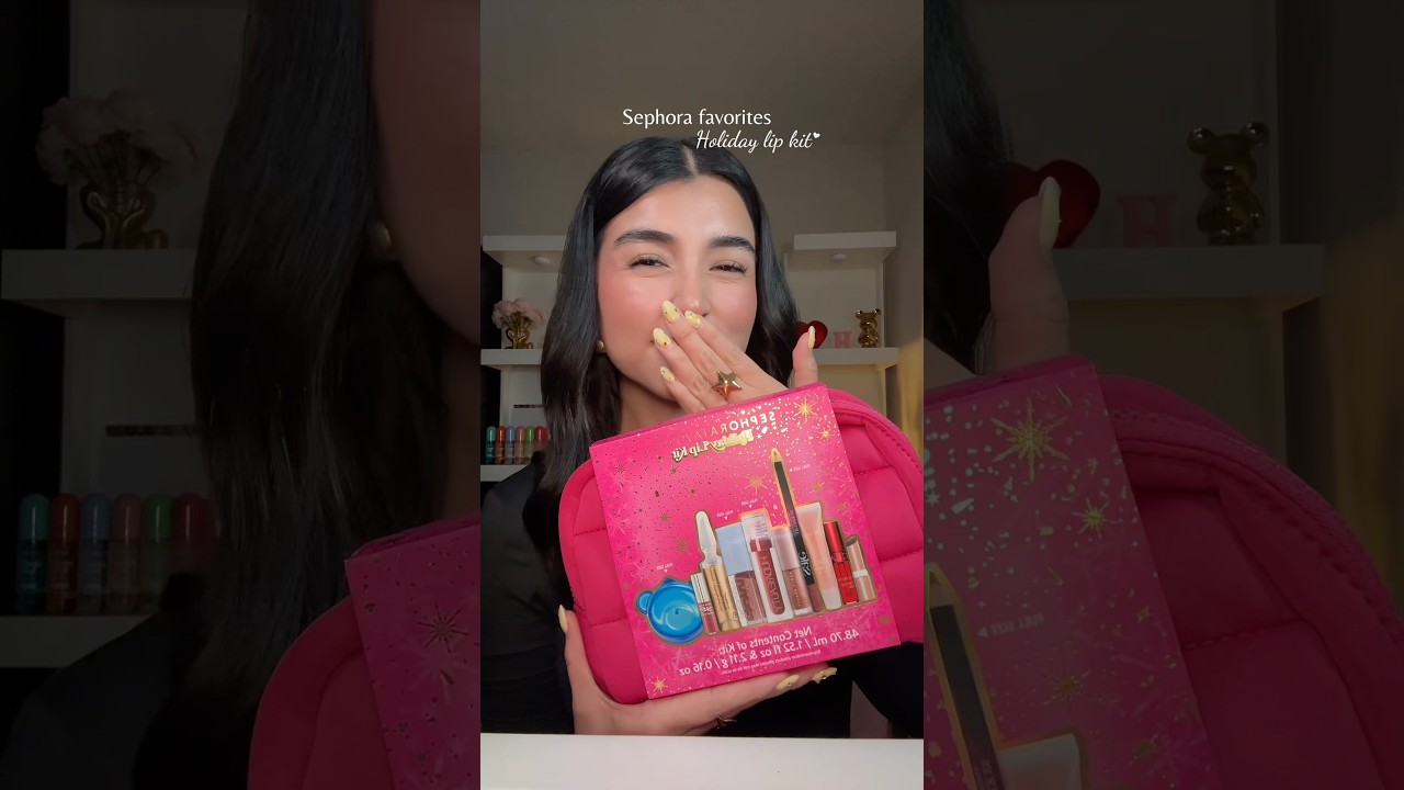 Sephora favorites✨ holiday lip kit🎁 #makeup #sephorafavorites #sephora #lipkit #holidaymakeup