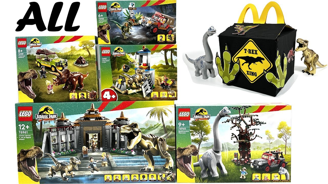 ALL LEGO Jurassic Park 2023 Sets COMPILATION/COLLECTION Speed Build Review