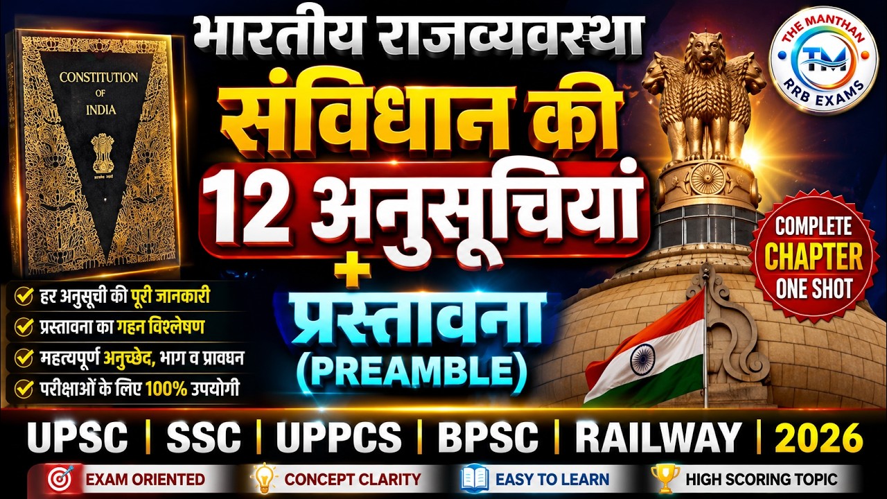 INDIAN POLITY  FOR AHC RO/ARO UPPCS DAROGA POLICE BPSC  BY NARENDRA SIR  @themanthaneducationhub ​