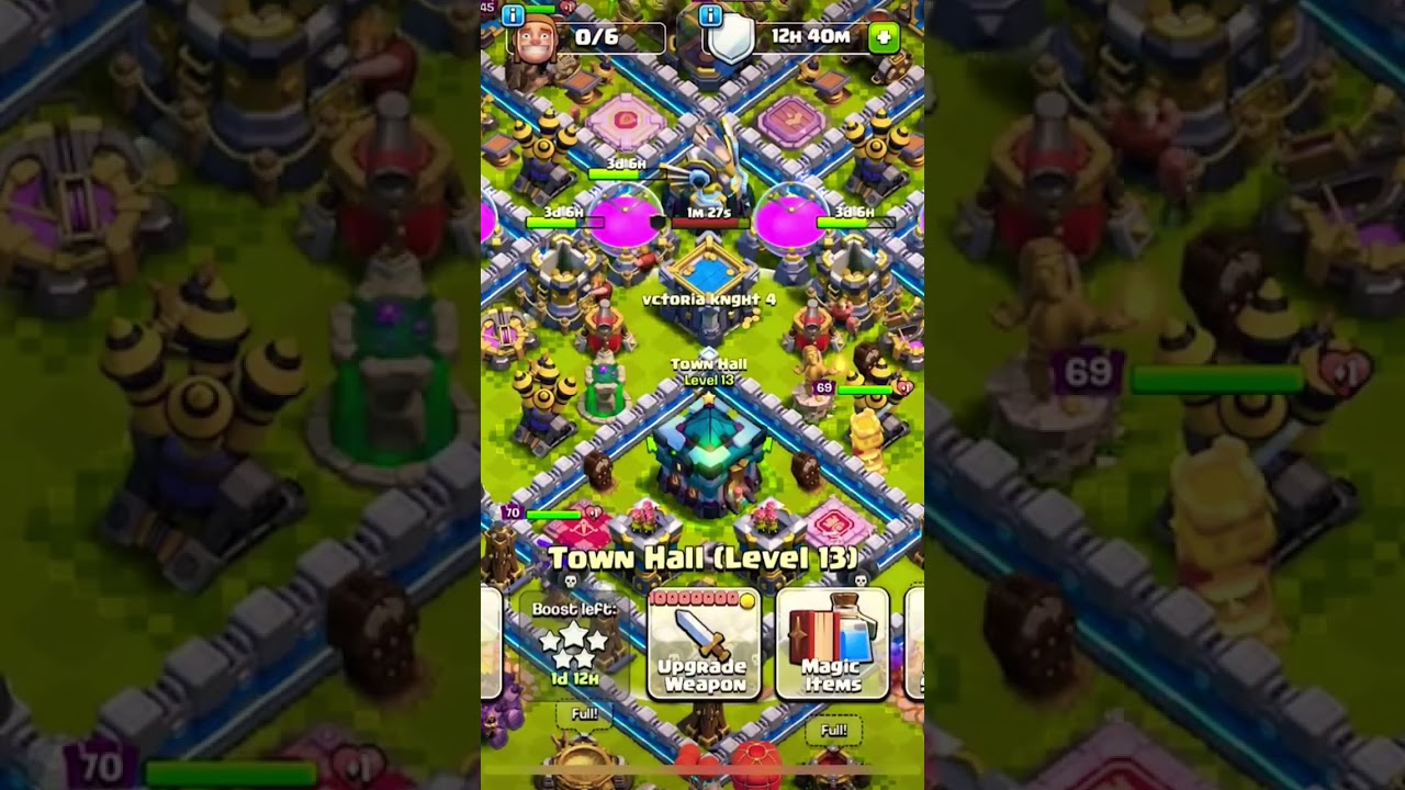 Clash Of Clans 10th Anniversary Free Scenery #coc #supercell #10th #anniversary