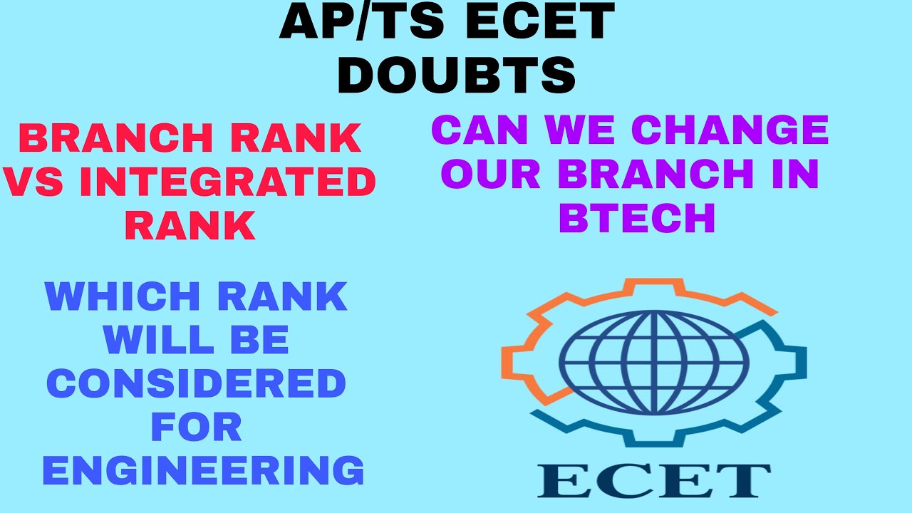 integrated rank vs branch rank || #TSECET #APECET #INTEGRATEDRANK #BRANCHRANK #AP/TSALLECETDOUBTS