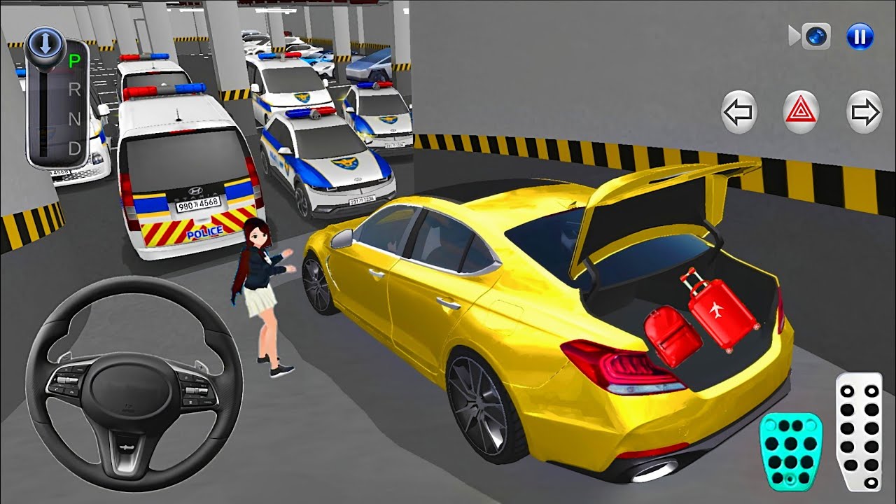 New Mercedes G63 Stuck with Police Cars in Parking Garage🚘🚧 3D Driving Class 2025 - Android Gameplay