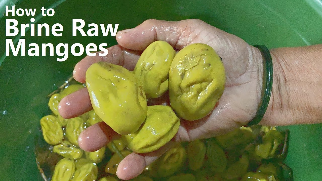 How To Brine Raw Mangoes | Pressed Raw Mangoes | Pickled Raw Mangoes