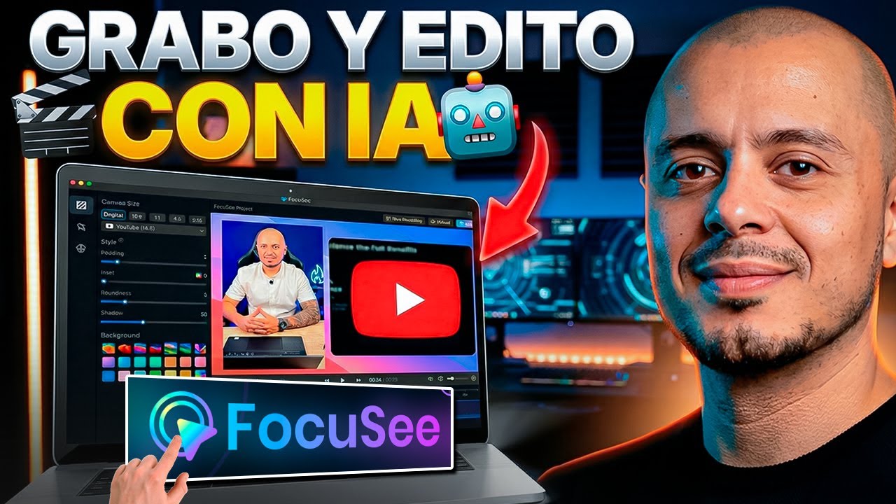Cómo Grabo y Edito Mis Videos de YouTube Usando IA (Rápido y Profesional) FocuSee