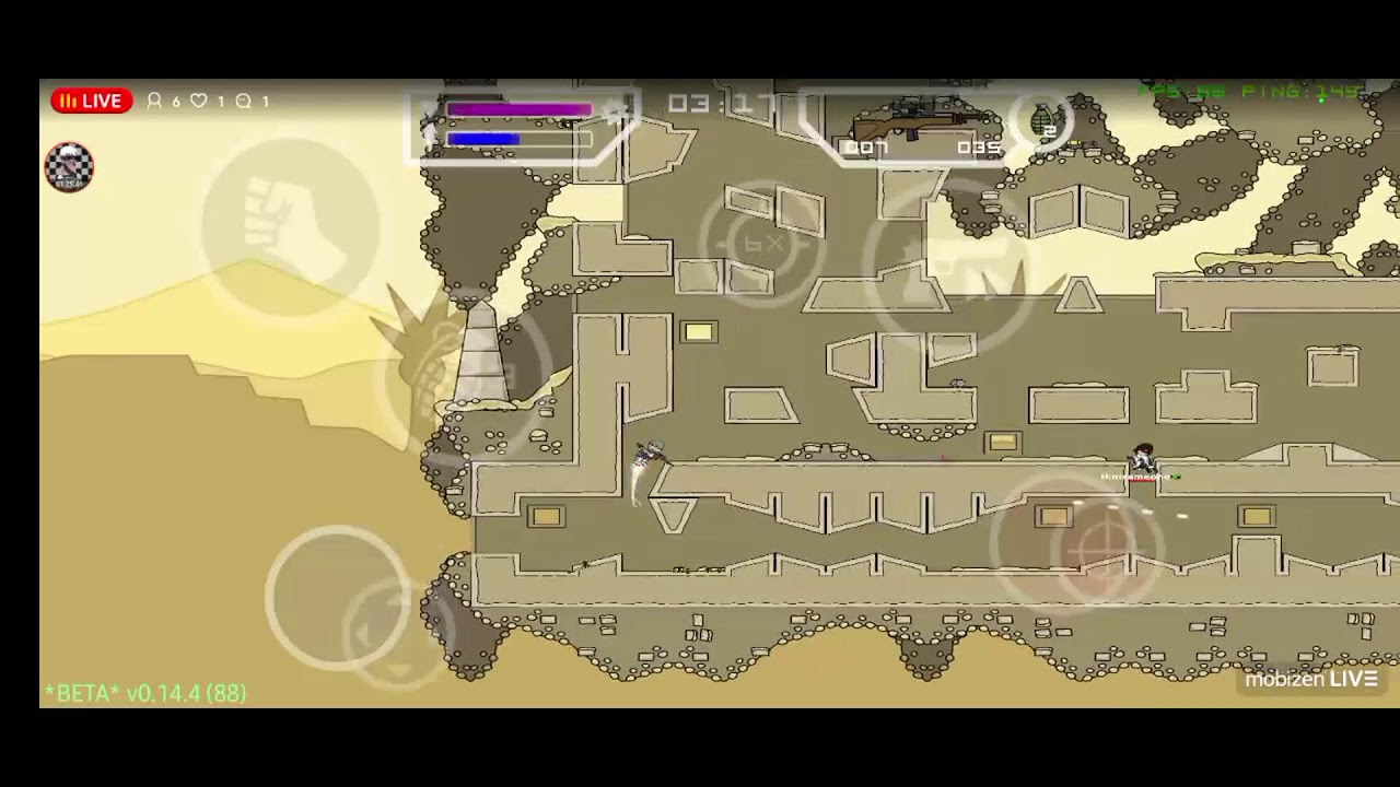 Mini Militia Classic Gameplay Kaiky Nível 14 no Rank