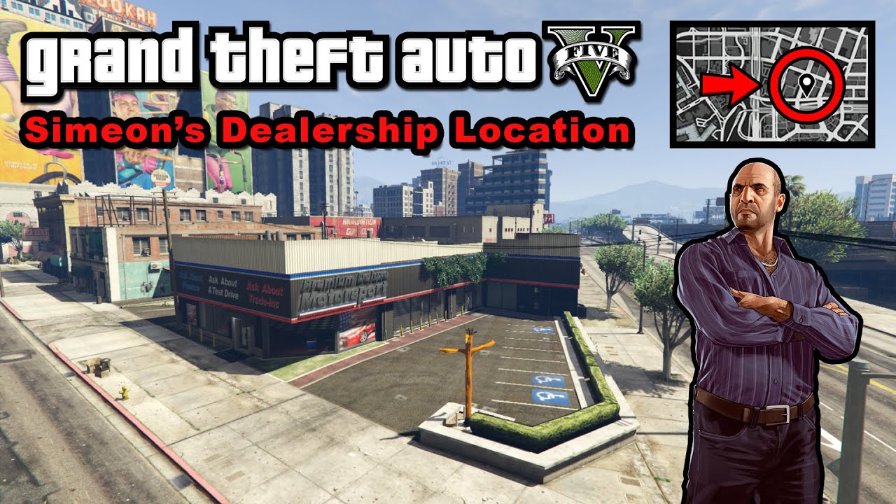 Simeon's dealership location - GTA 5