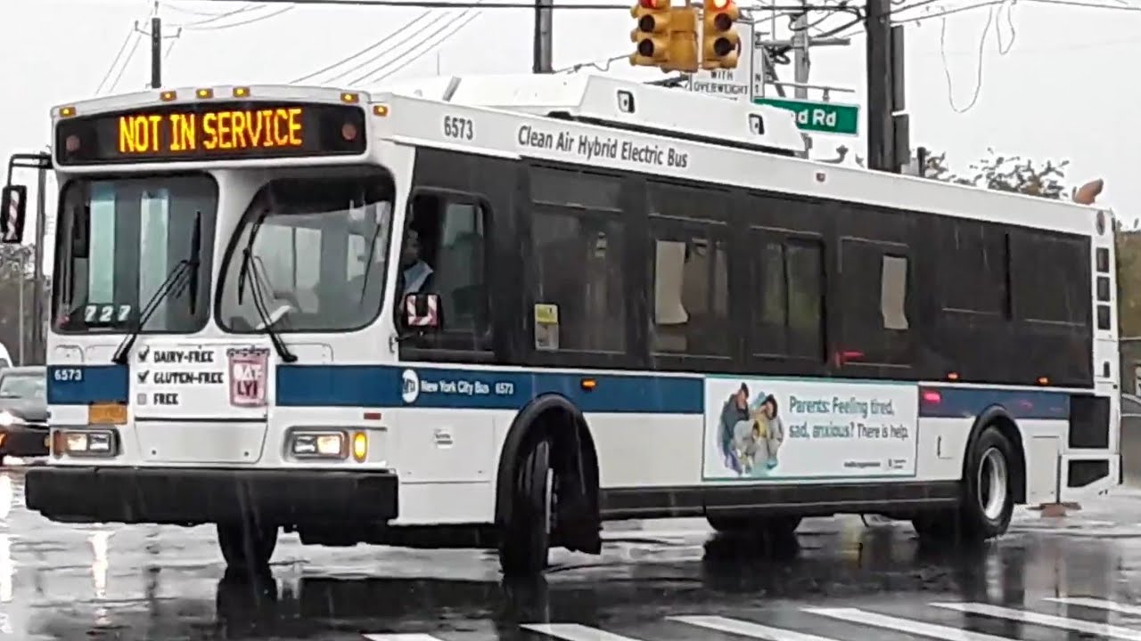 MTA: Retired 2004-2005 Orion VII 07.501 Gen-2 OG Hybrid action on the B52, Q54, Q58 (last days)