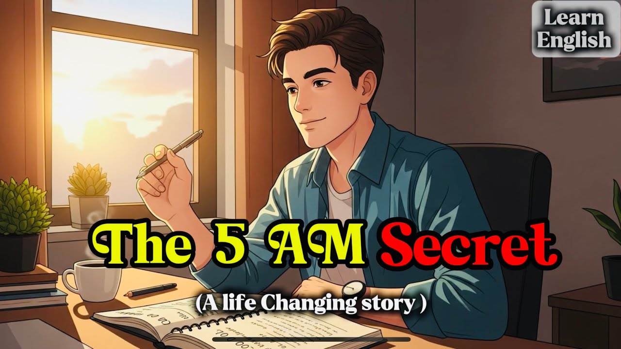 The Power of 5 AM | A Motivational Story for Success & Self Confidence | Learn English