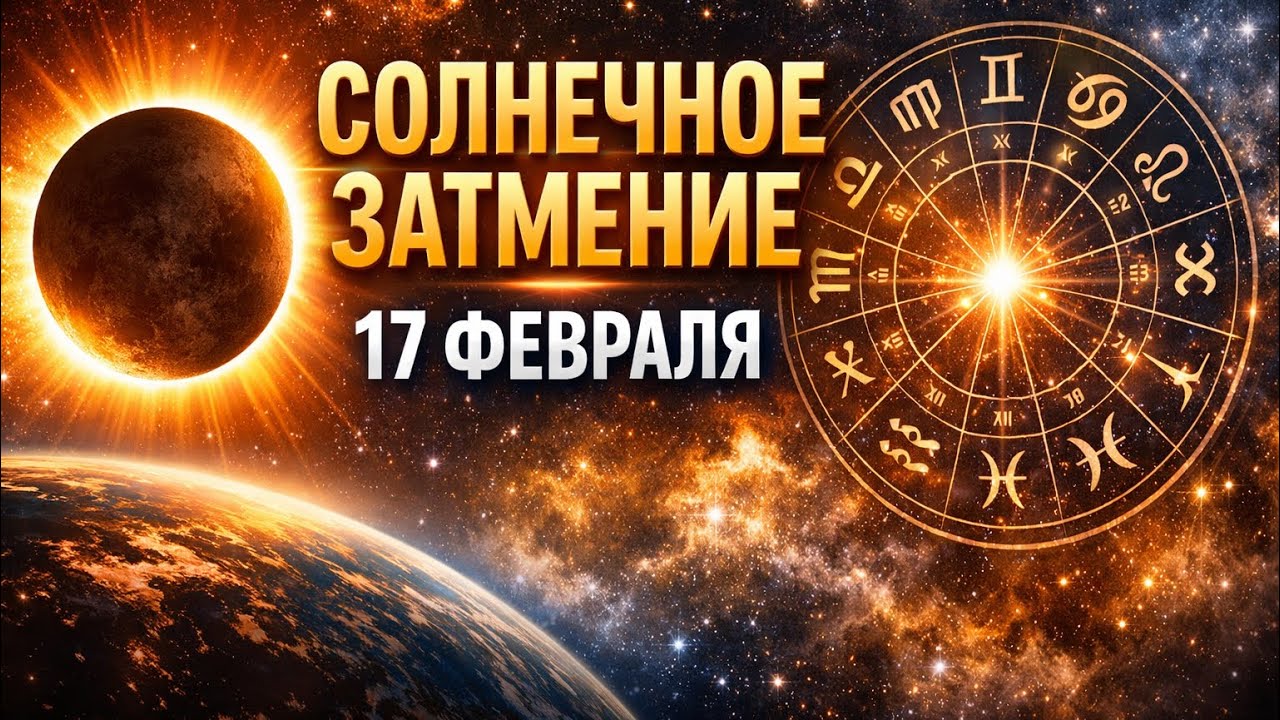17 ФЕВРАЛЯ — ТОЧКА НЕВОЗВРАТА? СОЛНЕЧНОЕ ЗАТМЕНИЕ И ПРОГНОЗ ДЛЯ ВСЕХ ЗНАКОВ.