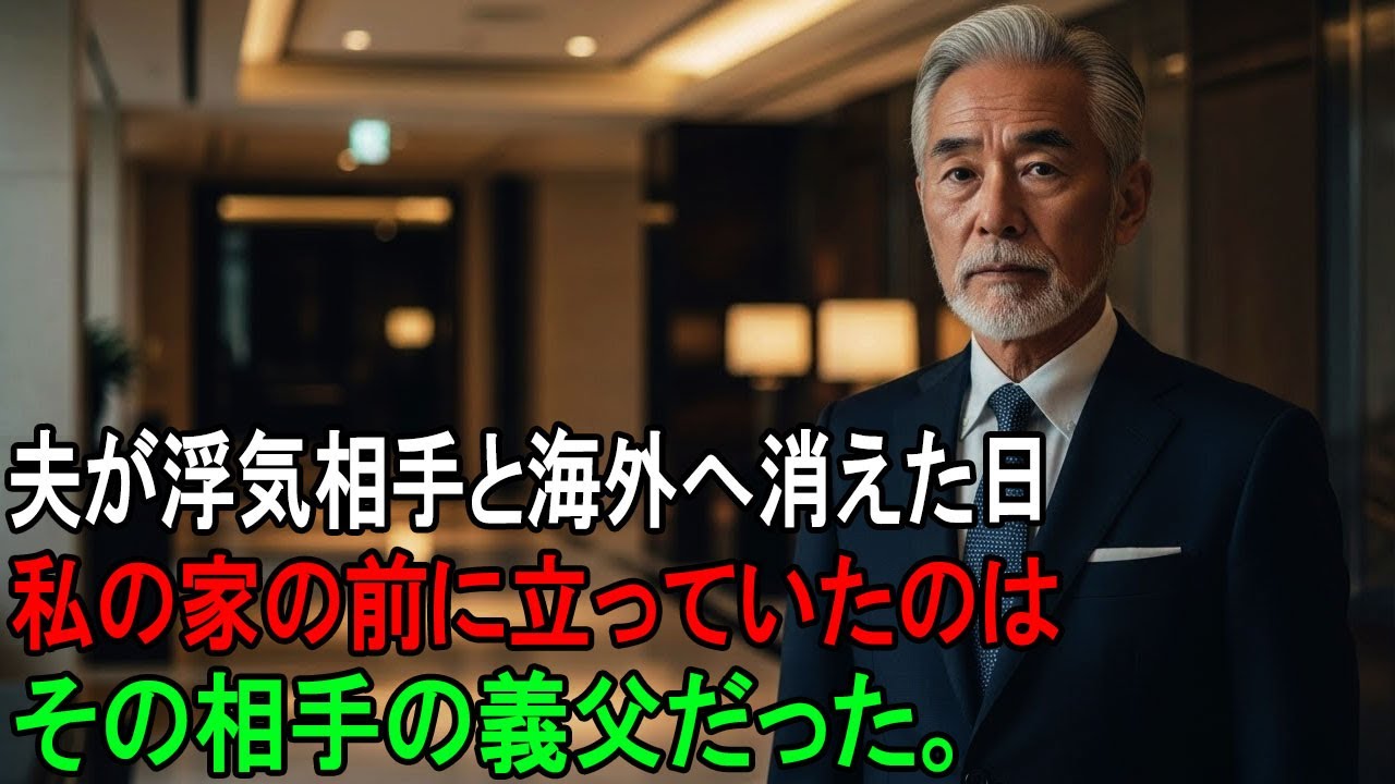 【海外の反応】夫が愛人との海外旅行に出発する日、私を訪ねてきたのは愛人の義父でした！（スカッと話）|オーディオドラマ|老後の彩り