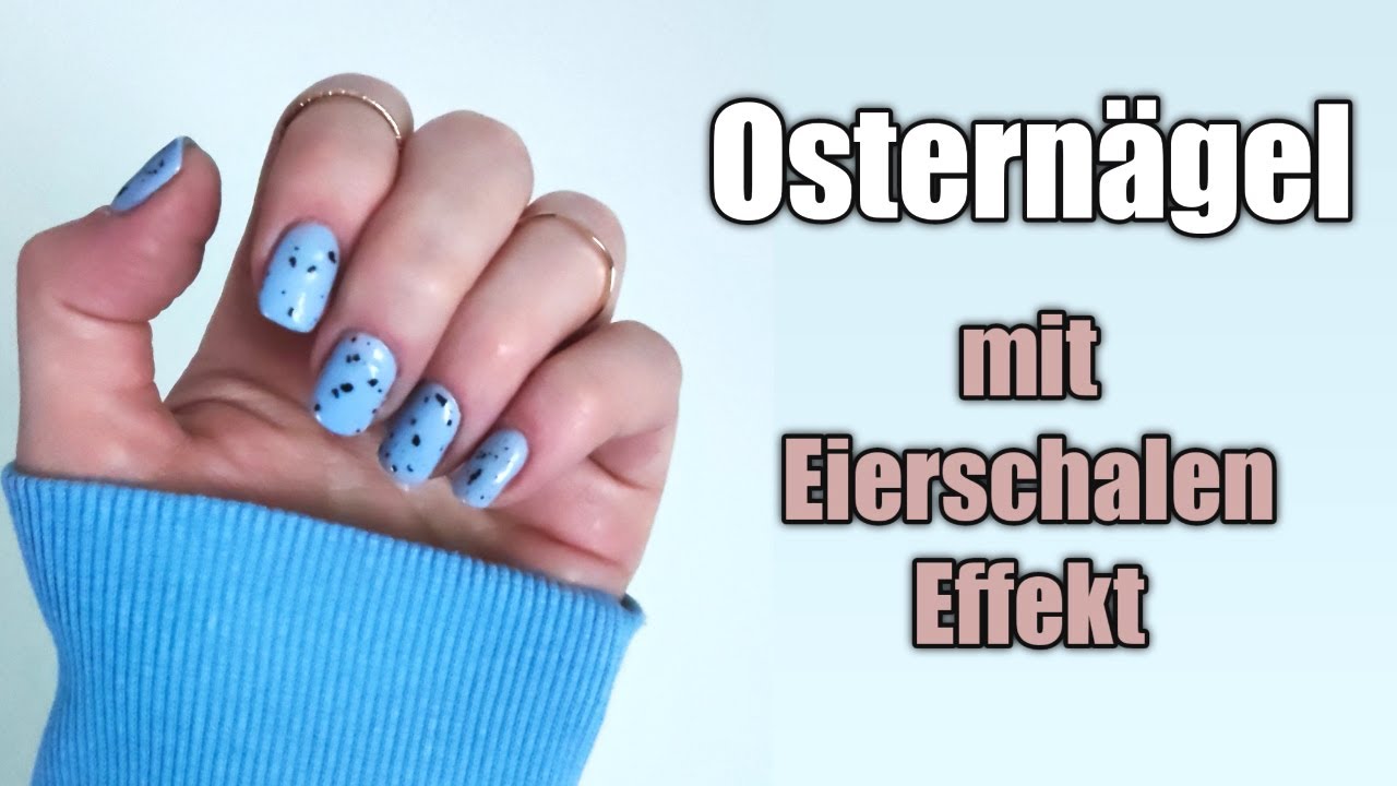 Osternägel mit Eierschalen Effekt