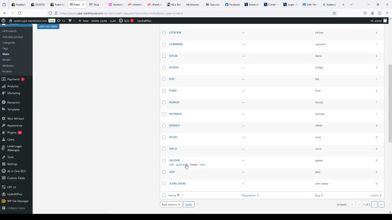 How to add sidebar categories Wordpress Woocommerce