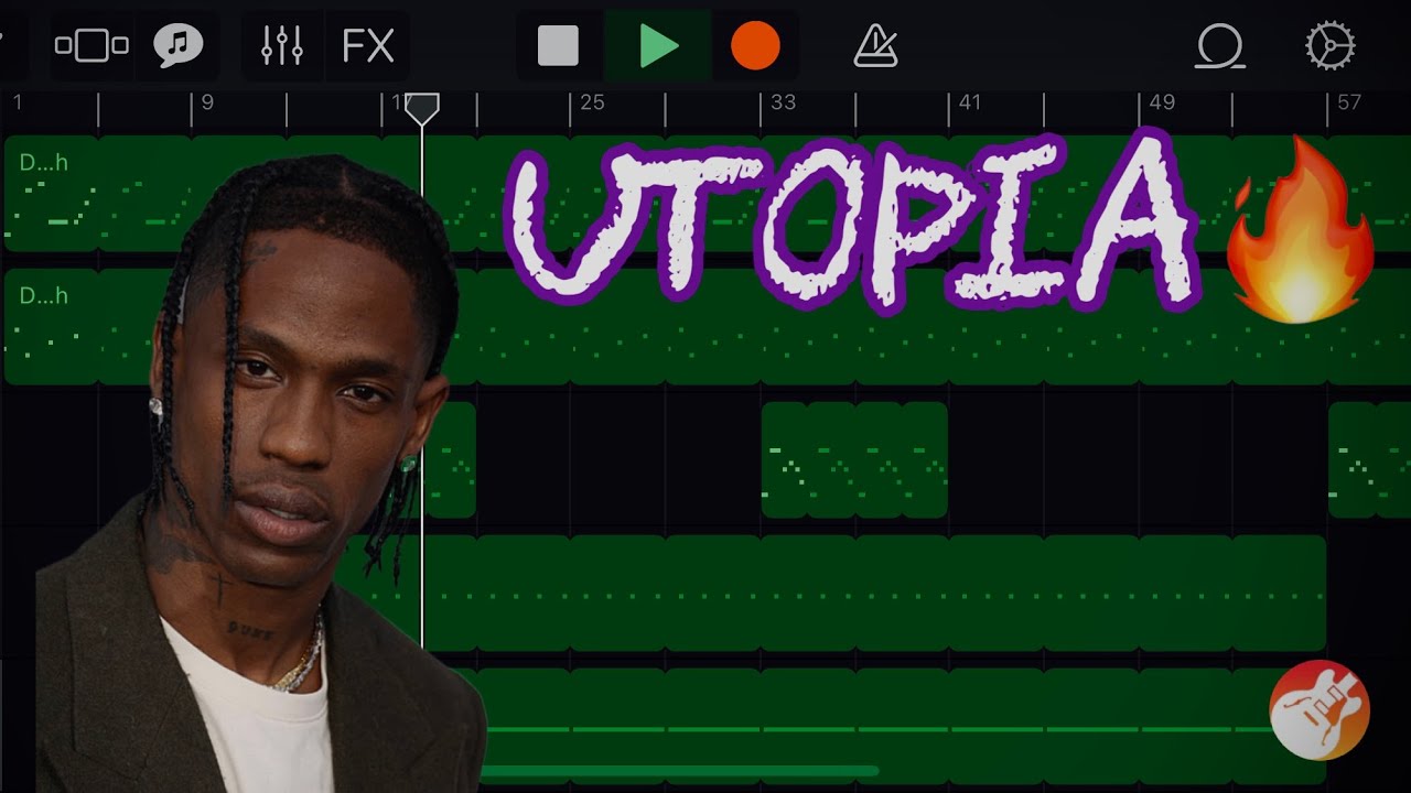 How to make a DARK TRAP beat on GarageBand iOS! (TRAVIS SCOTT)