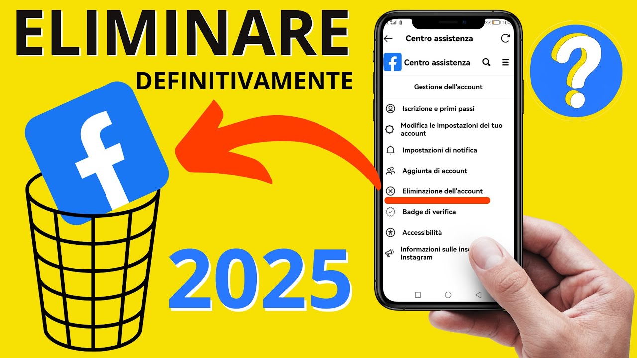 Vuoi eliminare il tuo account Facebook? Ecco come fare da telefono