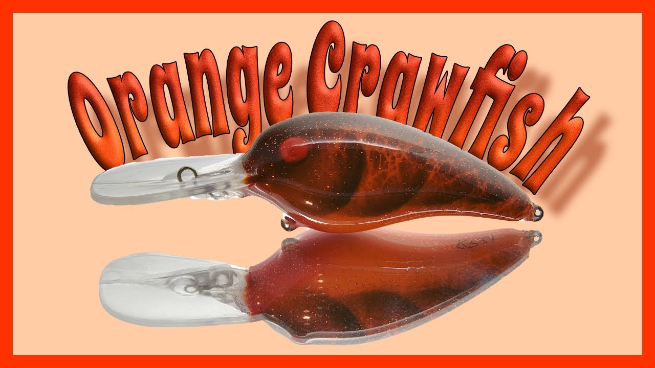 CUSTOM PAINTING CRANKBAITS | Cold Water Pattern | Orange Crawfish