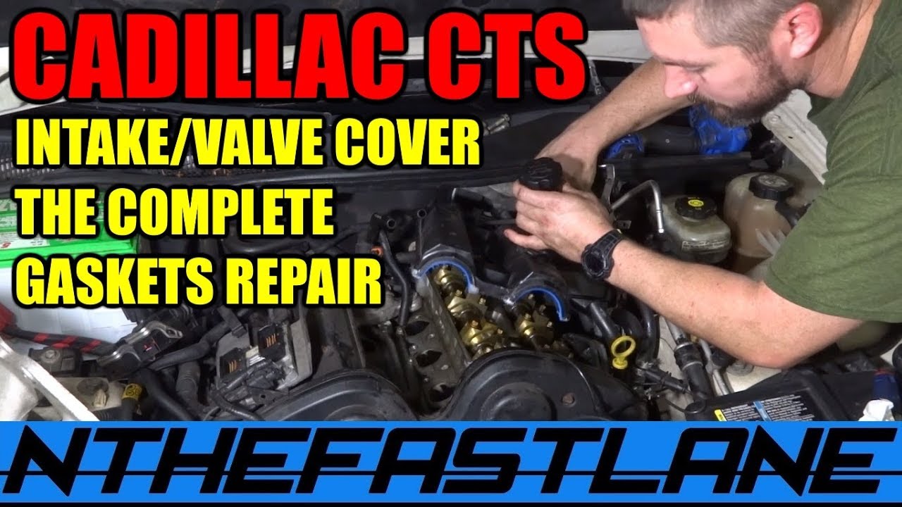 ▶️Cadillac CTS Valve Cover And Intake Gasket Repair 2003-2004🔧