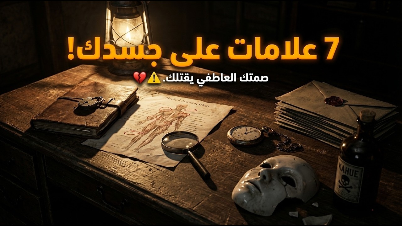 جسدك يصرخ بـ ٧ علامات خطيرة.. هل تعاني من الكبت العاطفي الصامت؟ 💔⚠️