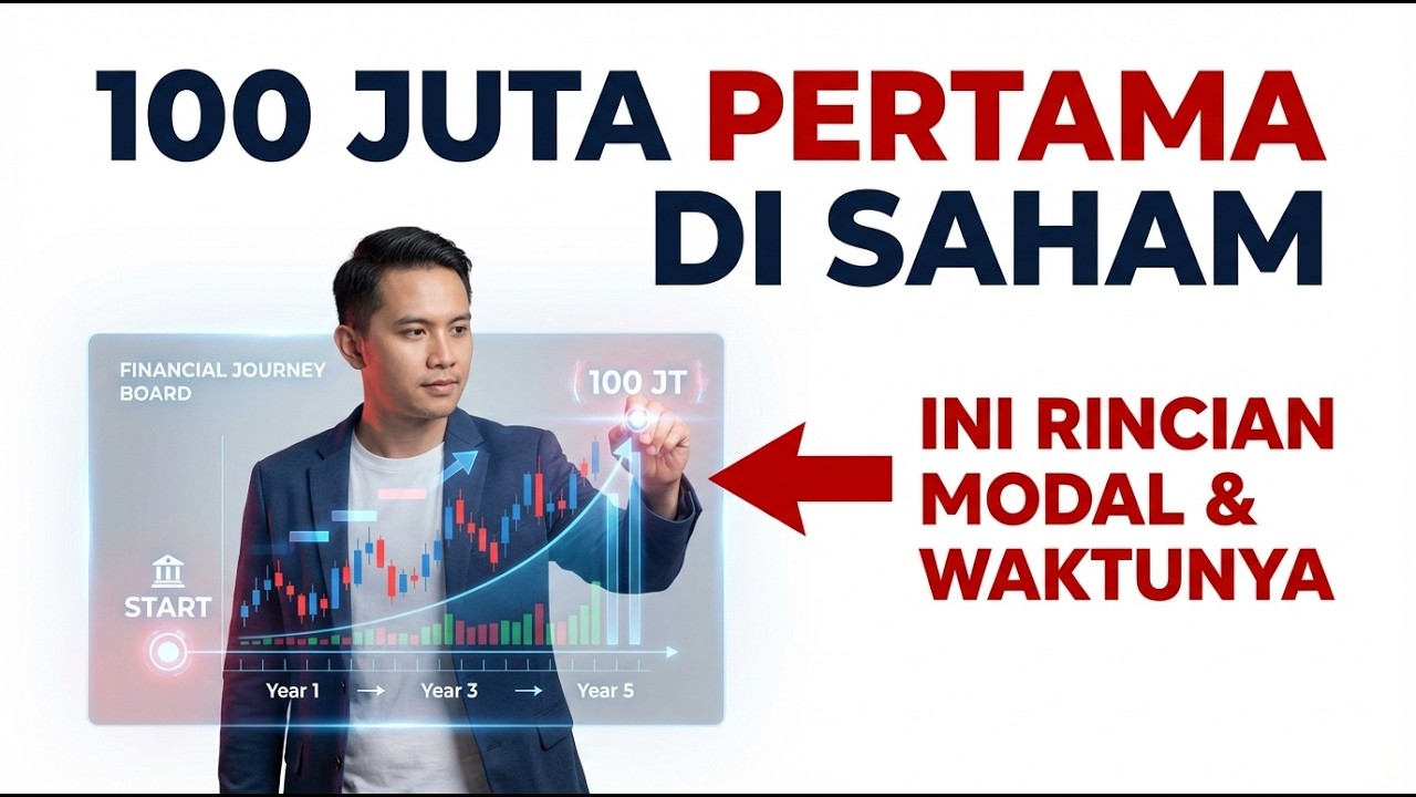 CARA DAPAT 100 JUTA PERTAMA DARI SAHAM: BERAPA MODAL AWAL & BERAPA LAMA WAKTUNYA?