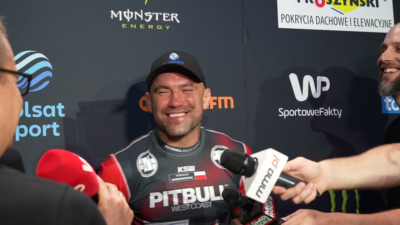 TOMASZ ROMANOWSKI W MOIM TOWARZYSTWIE SŁOWA SIĘ WAŻY - KSW 63