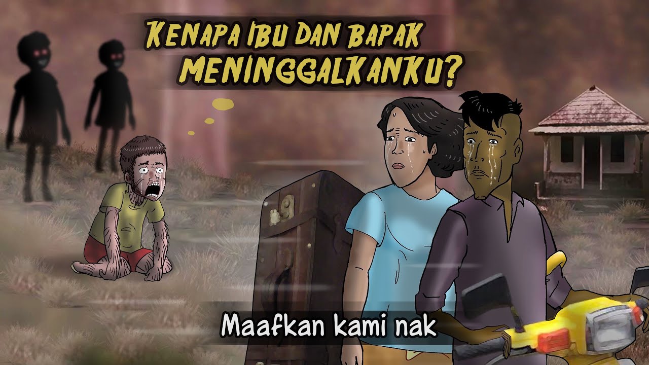 Jangan Menangis -  Kompilasi Cerita Sedih by Cak Waw #HORORMISTERI Kartun Hantu, Animasi Horor