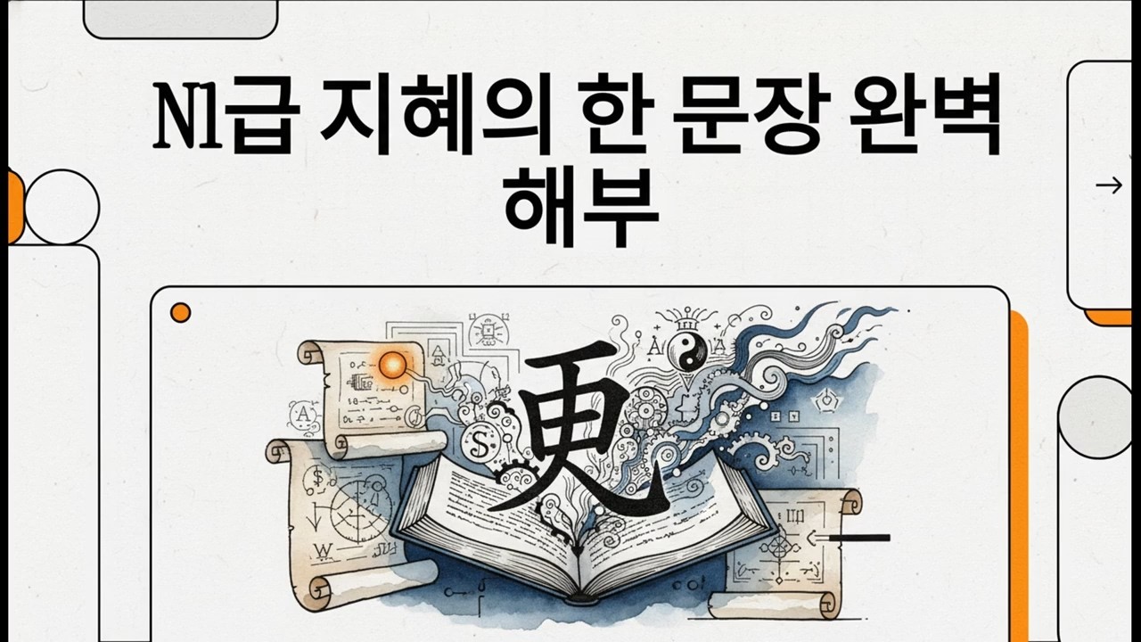 N1급 지혜의 한 문장 완벽 해부 - 일본어 JLPT N1 문장 분석 - 10