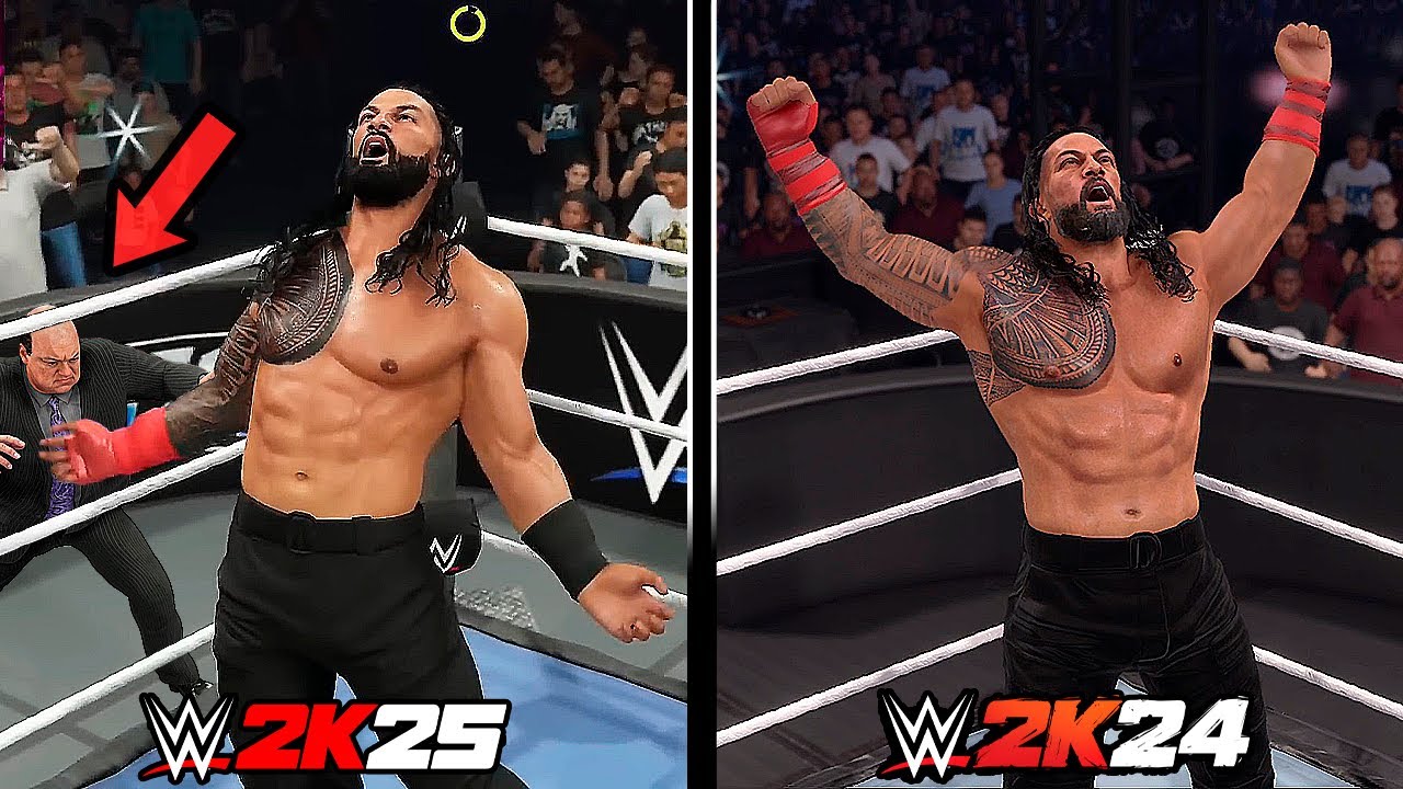 WWE 2K25 Vs WWE 2K24! (Epic Finishers Comparison)