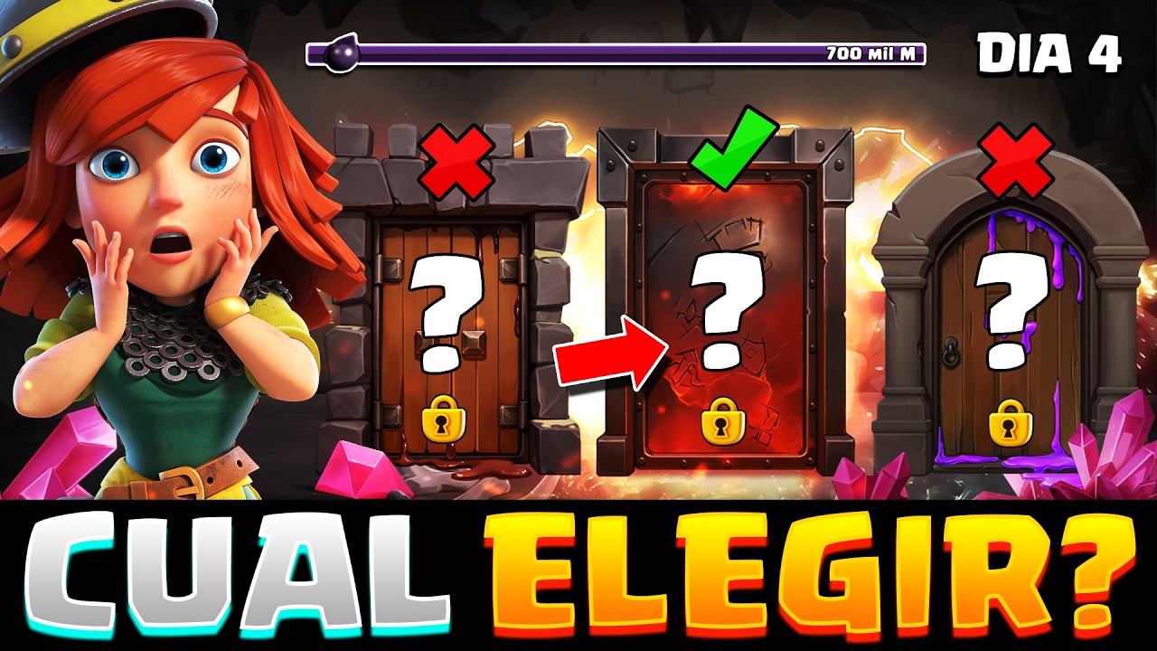 🚨[SOLUCIÓN] DÍA 4 - Qué PUERTA ELEGIR y qué RECOMPENSA HAY DETRÁS 🚪 Liberar al Duque Clash of Clans