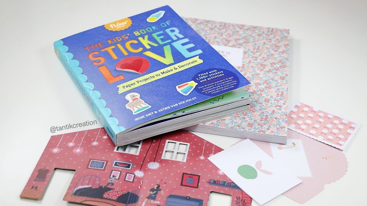 Quick Flip Through The Kids Book For Sticker Love (Flow)and Paper Is Magic Book ( Sostrene Grene)