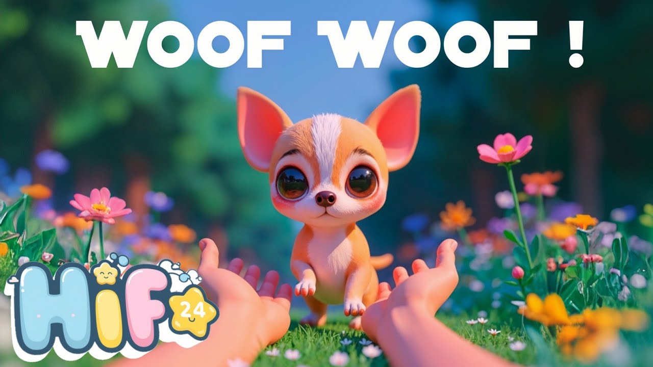 Woof Woof ! 🐶 | Cute Puppy Song for Kids | Fun English Children Song