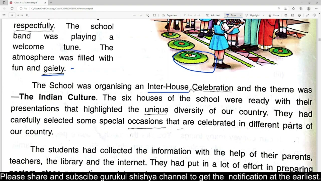 Chapter 3 Celebrating Our Diversity Social Science Class 4 DAV SCHOOL we and our world