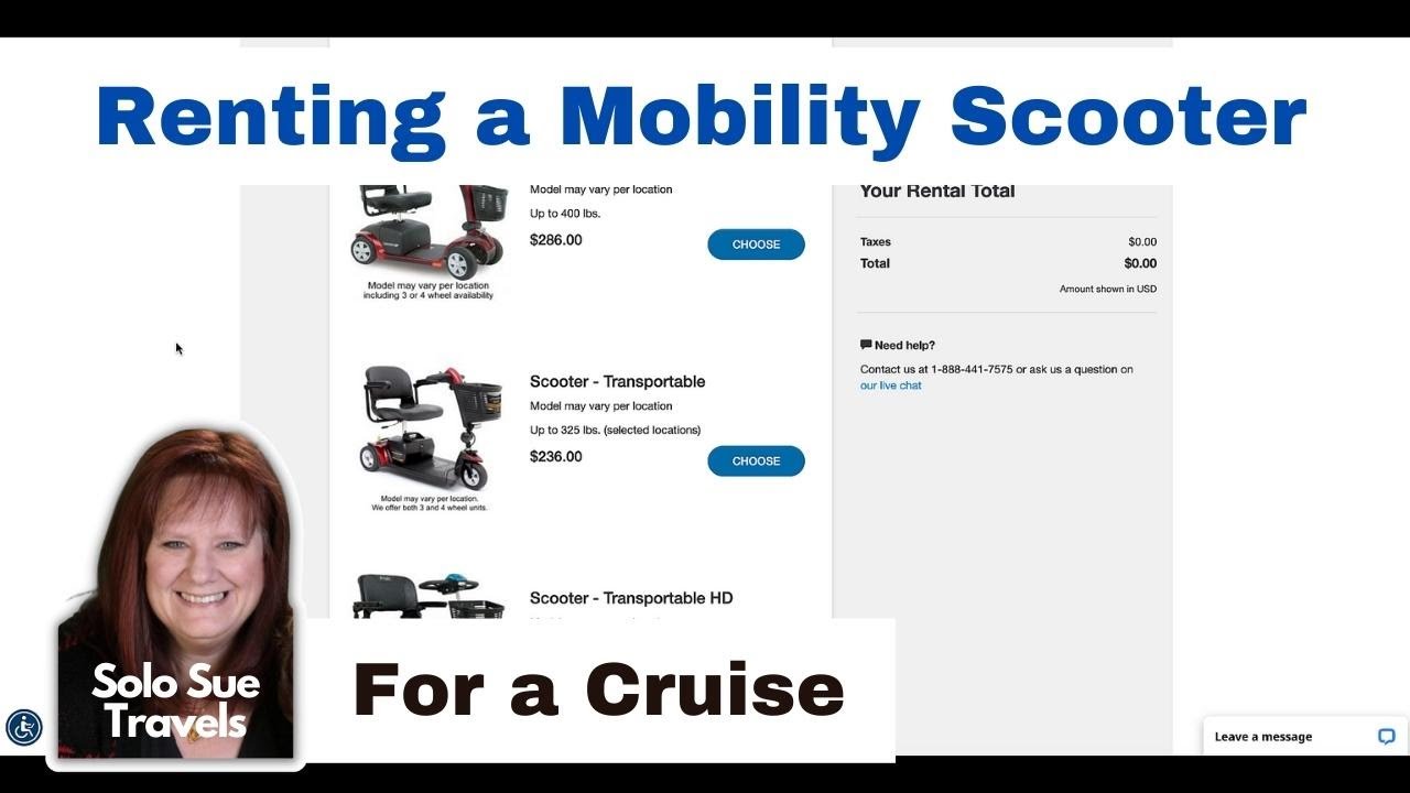 How to rent a Mobility Scooter for a Cruise | Scootaround.com |  Solo Travel