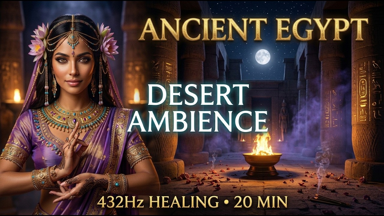 Desert Dancers of Ancient Egypt 🌙 432Hz Mystical Ambience • 20 Min Relaxation & Sleep Music