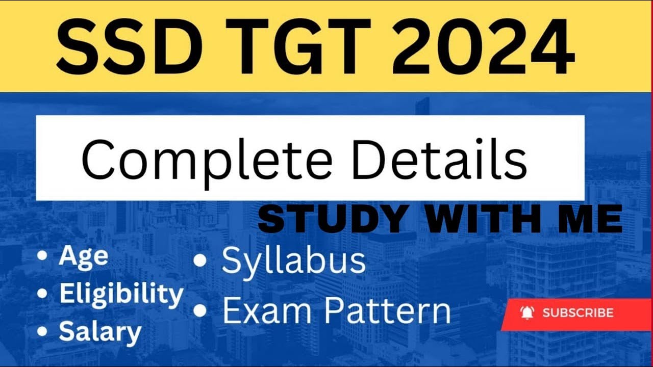 SSD TGT 2024 ELIGIBILITY CRITERIA FOR ALL STREAM