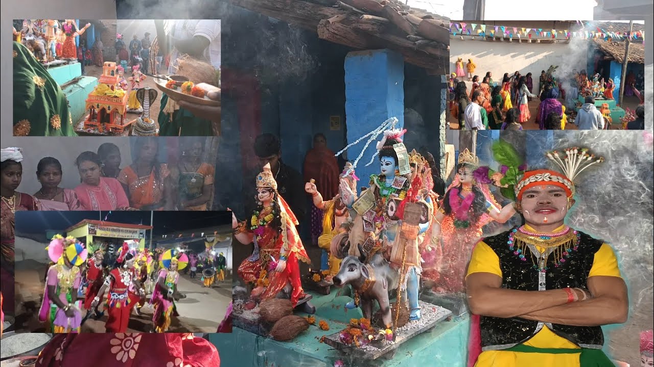 हमारे गाँव का गौरा-गौरी त्योहार | Gaura Gauri Festival Vlog | Desi Village Culture |The Real Ramu B