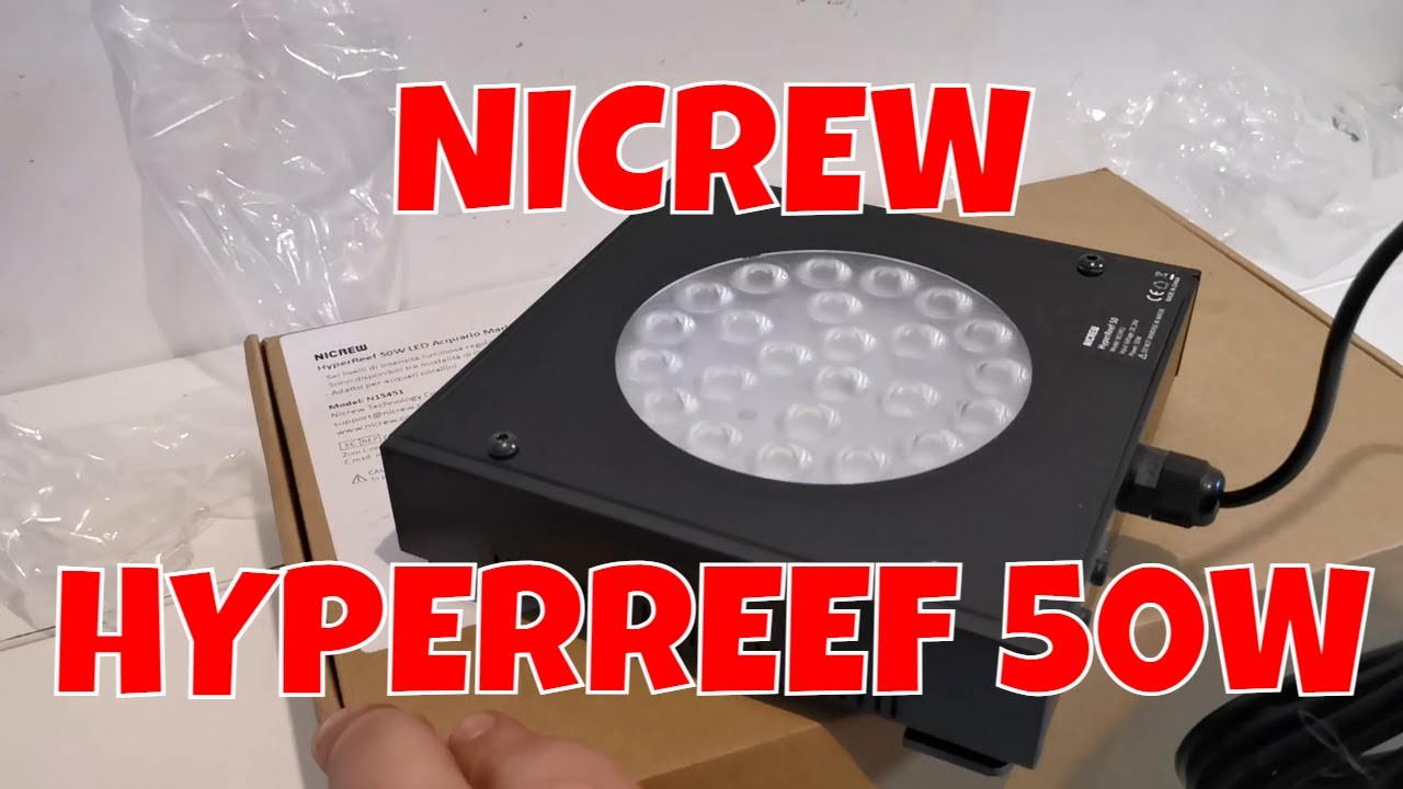 PLAFONIERA Acquario Marino -  Nicrew HyperReef per Acquario marino Nano Reef
