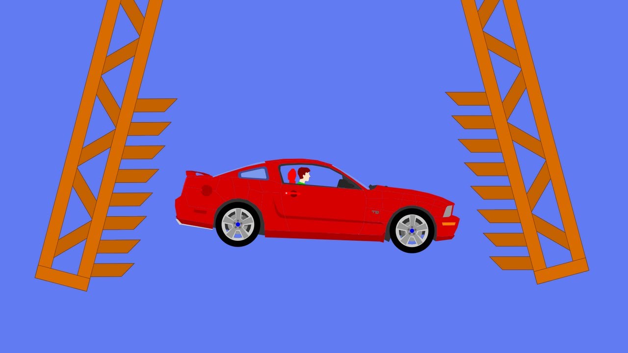 Crushing Car Destruction - Phun Algodoo Moments