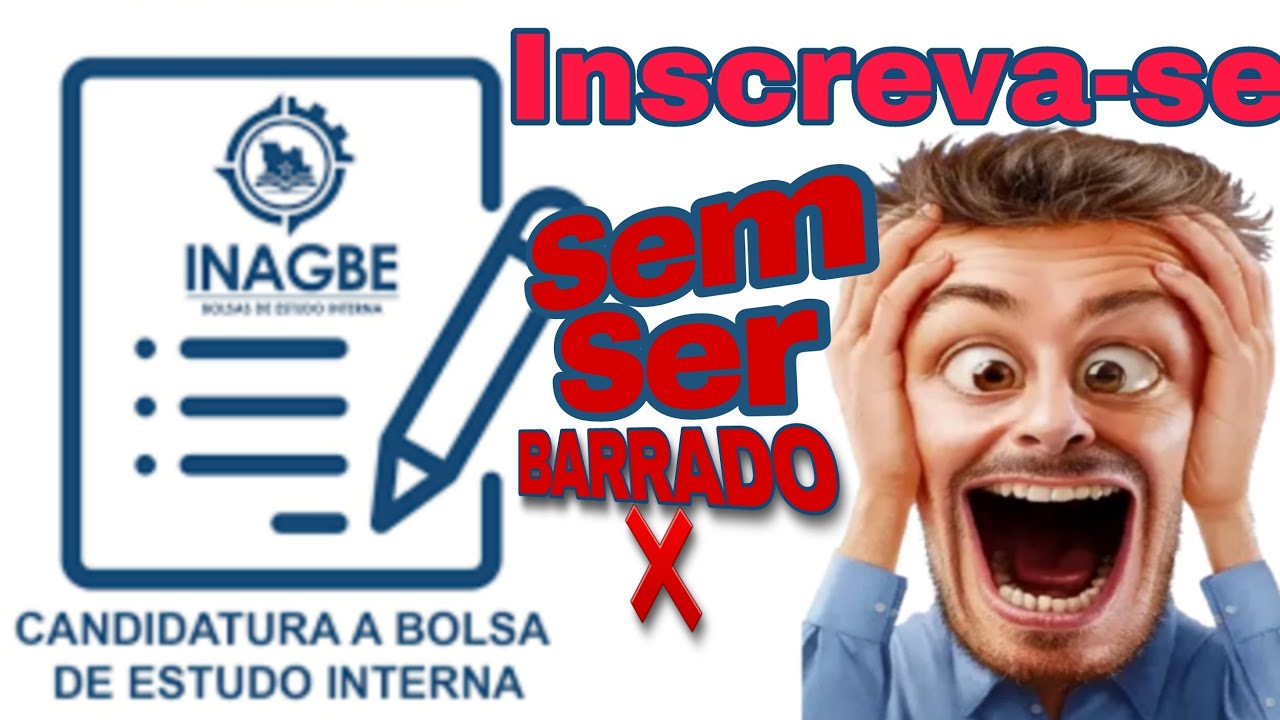 COMO SE INSCREVER NA BOLSA DO INAGBE SEM DAR ERRO NENHUM pelo CELULAR [ em poucos min]
