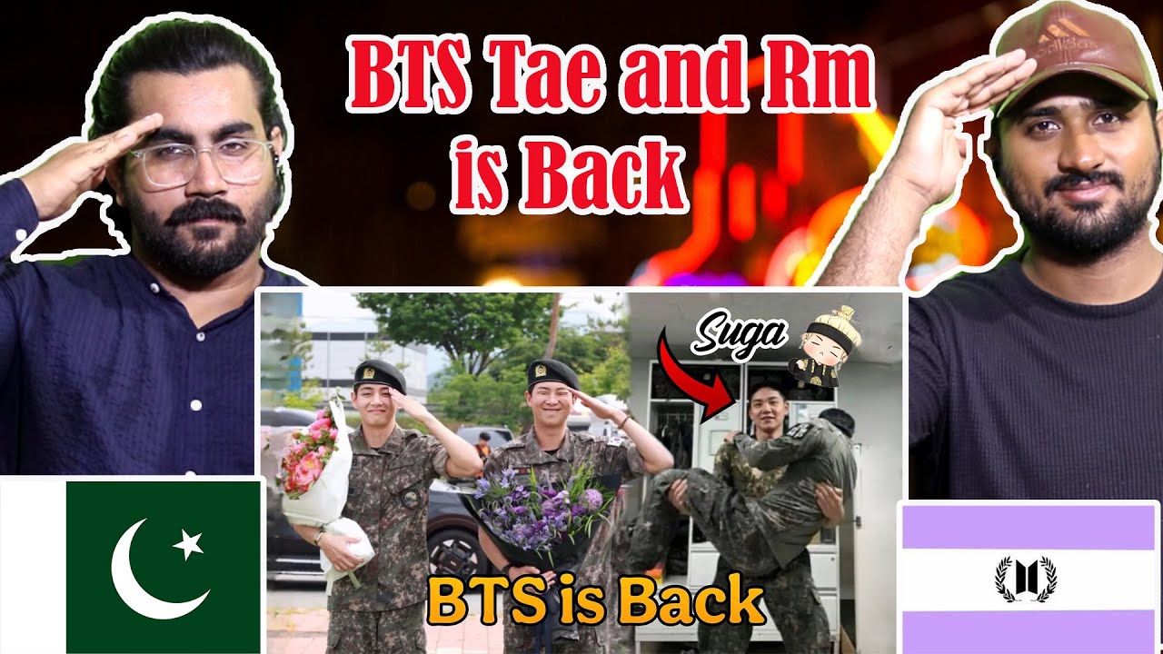 Реакция пакистанцев на возвращение Тэ и Ром из BTS // хинди-дублирование #bts #милаяжизнь