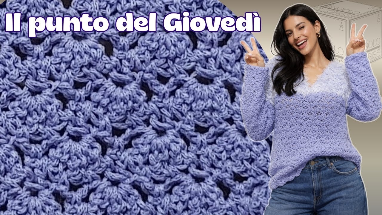 “MINI SCALLOP” Punto all’uncinetto facile ed elegante – IL PUNTO DEL GIOVEDI’