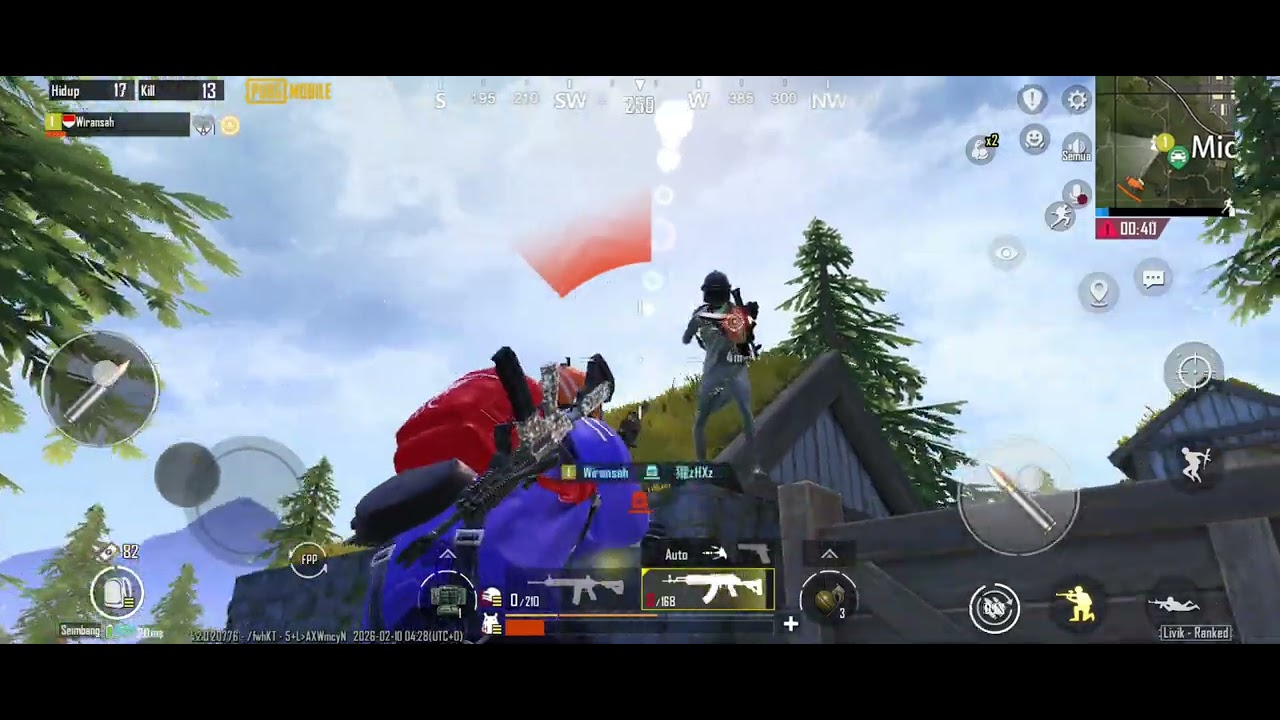 Tips & Trik maen PUBG mobile solo vc sequad rata 4 orang sendirian😱