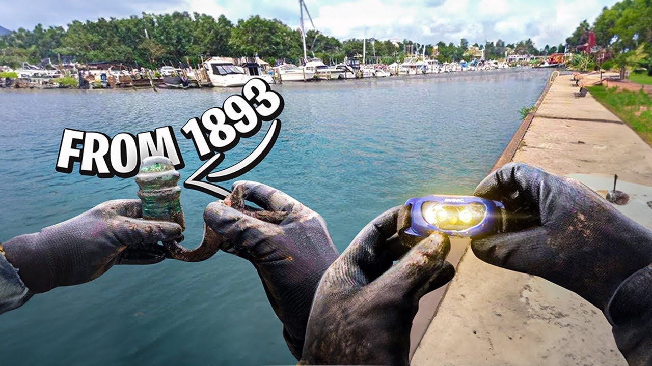 Magnet Fishing A Extremely Shallow Canal - Hands Down One Of My Oldest Finds!!