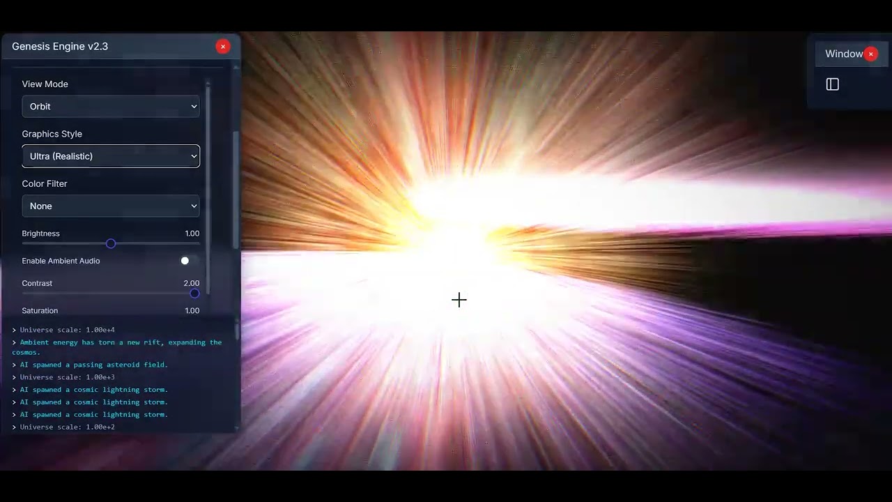 Cosmo ai simulation. 