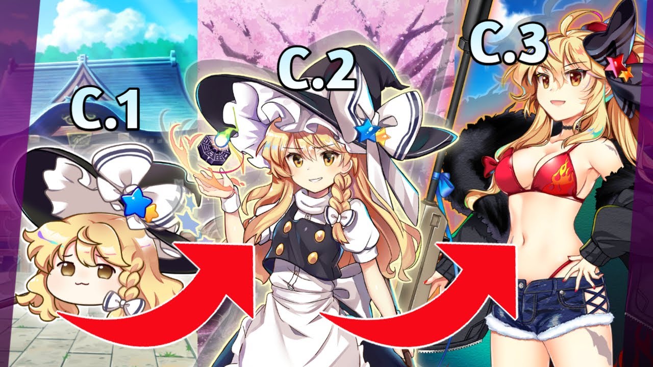 Touhou LostWord but my team gets STRONGER