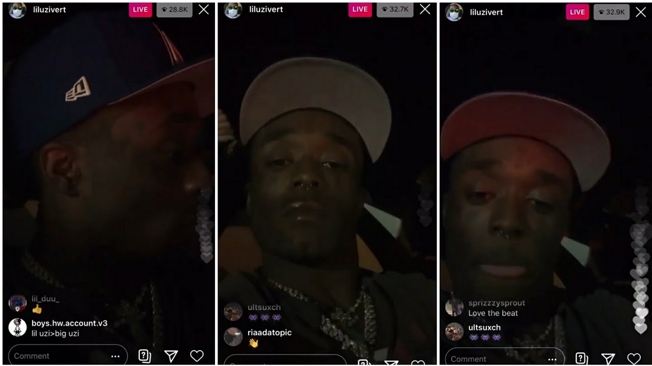 LIL UZI VERT LIVE INSTAGRAM PREVIEW NEW SONG ( FULL VIDEO )