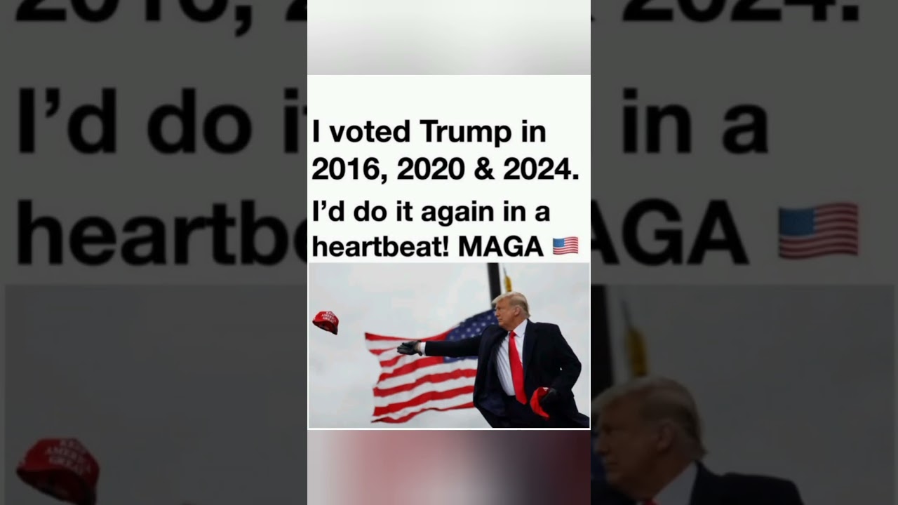 A post expresses unwavering support for voting for Donald Trump again.#DonaldTrump #JDVance